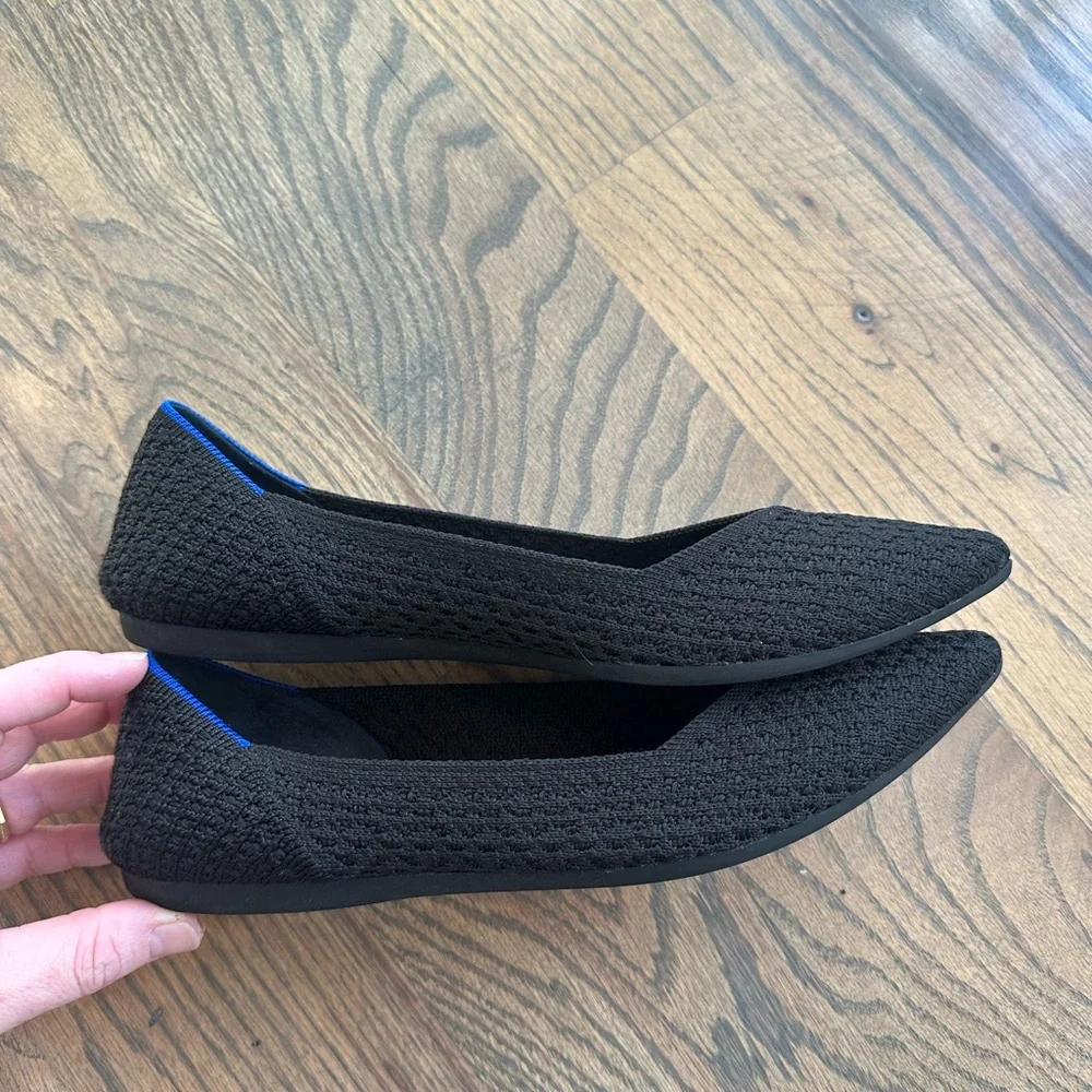 Rothy's The Point Black Women's Flats - Picture 4 of 6